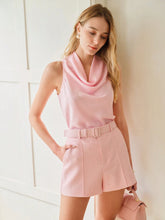 MOTF PREMIUM PRESS CREASED BELTED TAILORED SHORTS